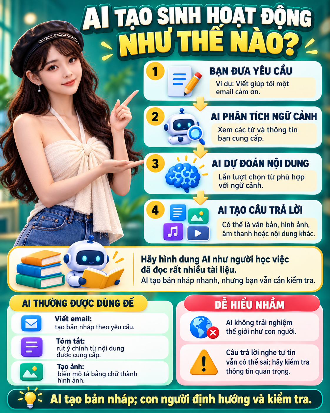 Bản chất và định nghĩa cốt lõi về AI tạo sinh